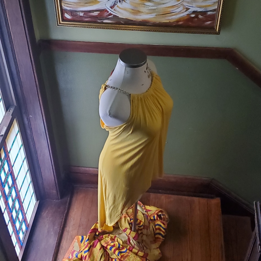 Plus size beautiful yellow shirt